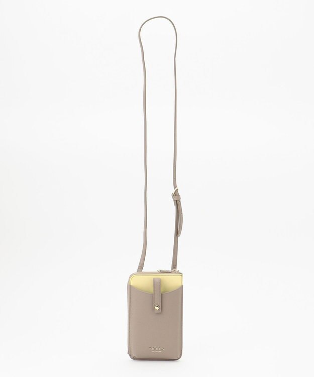 TOCCA 【ギフトにおすすめ！】PETALRIM MULTIBAG マルチバッグ ブラウン×イエロー系