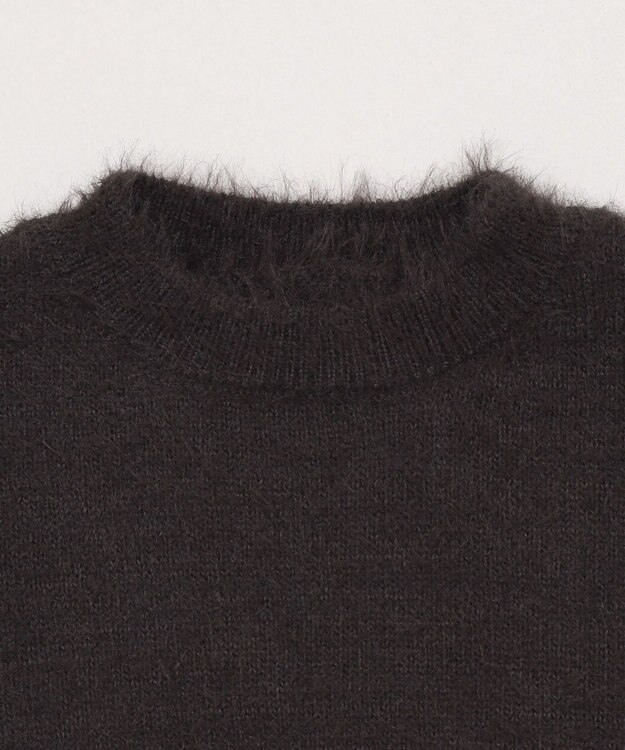 WEGO シャギーニットプルオーバー ブラック中濃色