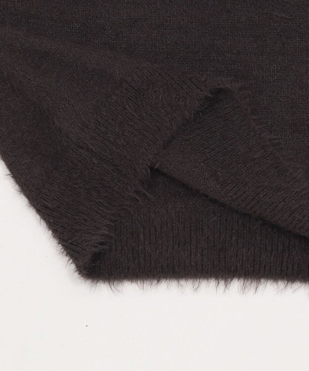 WEGO シャギーニットプルオーバー ブラック中濃色