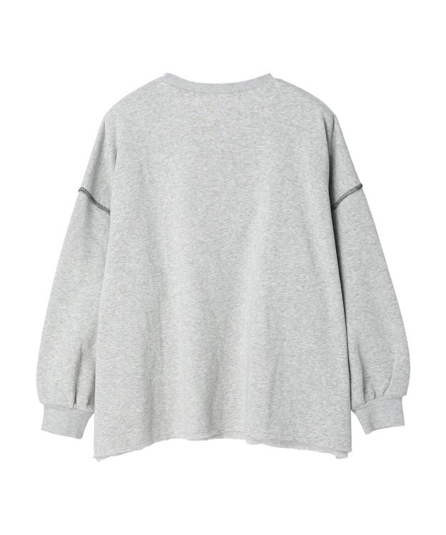 Green Parks ・ＲＡＹ　ＣＡＳＳＩＮ　ロゴｐｔカラーステッチスウェット Gray Mixture