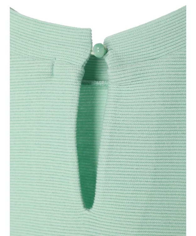 Green Parks リップル袖タックボリュームプルオーバー Sax