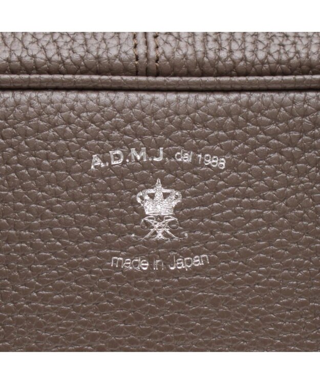 A.D.M.J. 牛革 ボストンバッグ 28cm※SILVER金具 AKASUMI