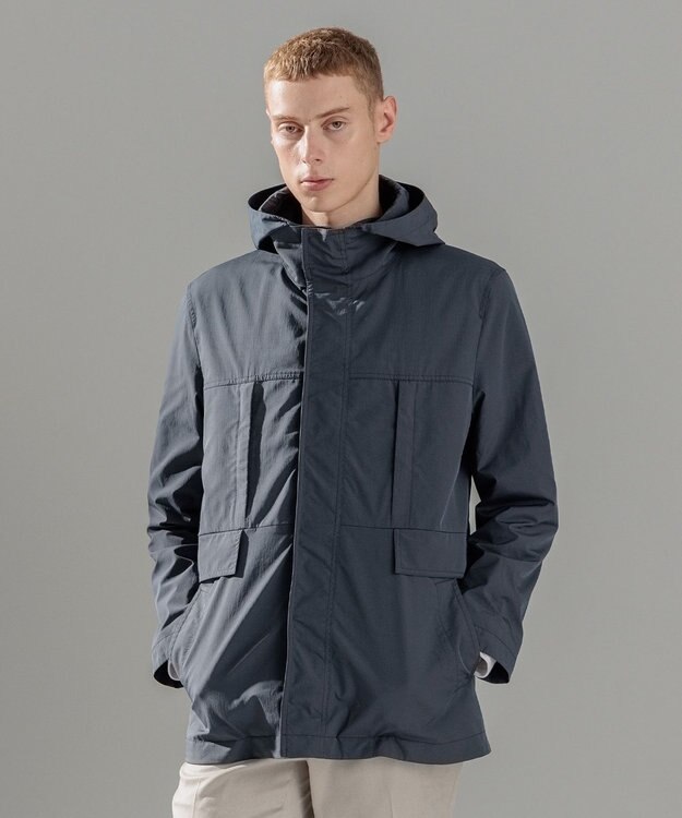 JOSEPH HOMME スプリットピーチストレッチ　コート ダルブルー系