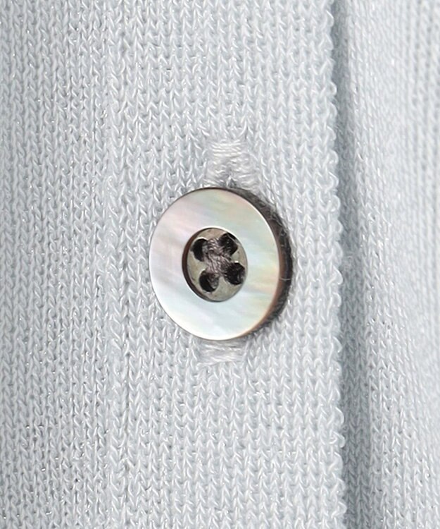 23区 【洗える】シャイニーシアー ドルマンスリーブ カーディガン スカイブルー系