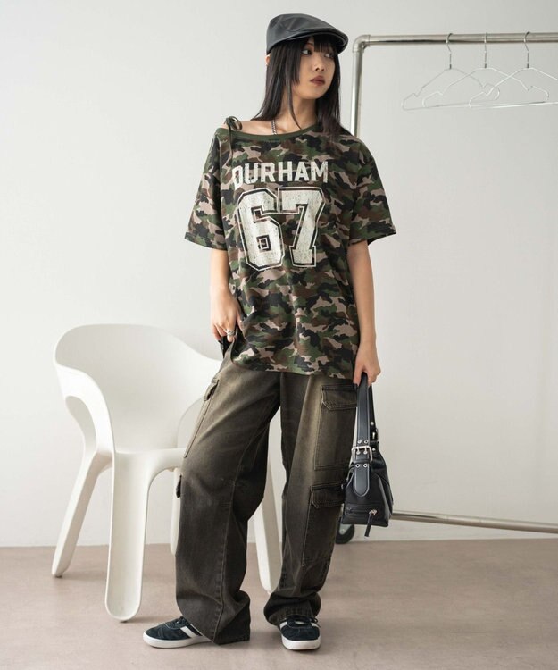 WEGO ２WAYグラフィックワンショルBIGT 柄4