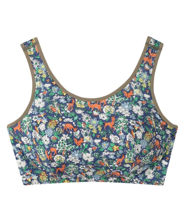 une nana cool MADEWITHLIBERTYFABRICナイトアップブラ ダークインディゴブルー