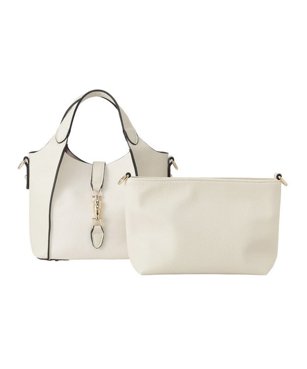 YECCA VECCA 4wayミニバッグ Ivory