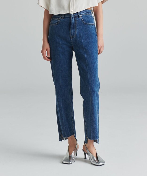 NAVE 【ReNAVE　洗える】ストレッチデニム ブルー