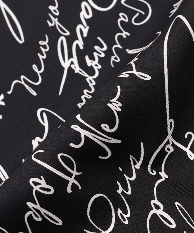 ICB 【30th ANNIVERSARY】5cityプリントスカーフ ブラック系