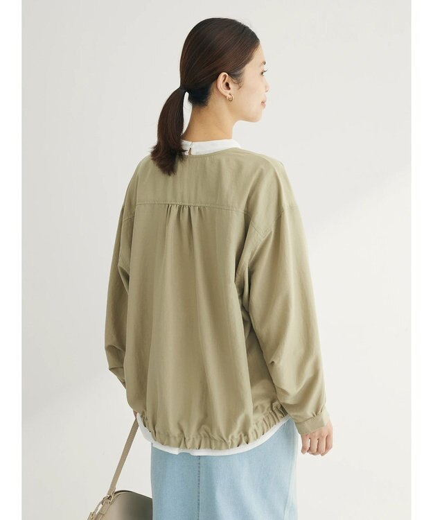 Green Parks イージーケア　Ｖネックブルゾン Khaki