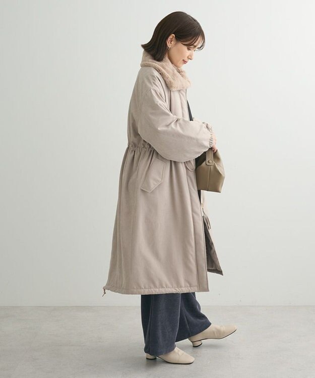 Green Parks ・ＥＬＥＮＣＡＲＥ　ＤＵＥ　中綿モッズコート Beige