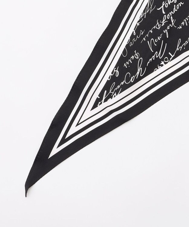 ICB 【30th ANNIVERSARY】5cityプリントスカーフ ブラック系