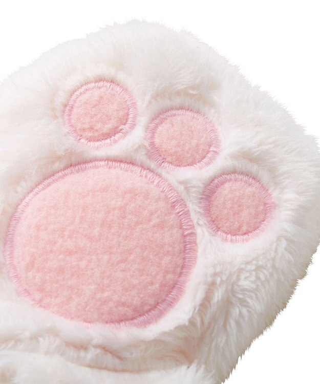 MIKI HOUSE HOT BISCUITS 【ミキハウス】【0-2歳】 マイクロファー ミトン 白