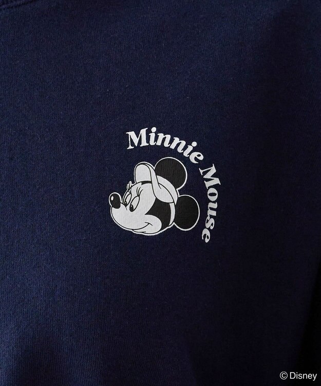 Green Parks ミッキー＆フレンズ／袖リボンショートプルオーバー Navy