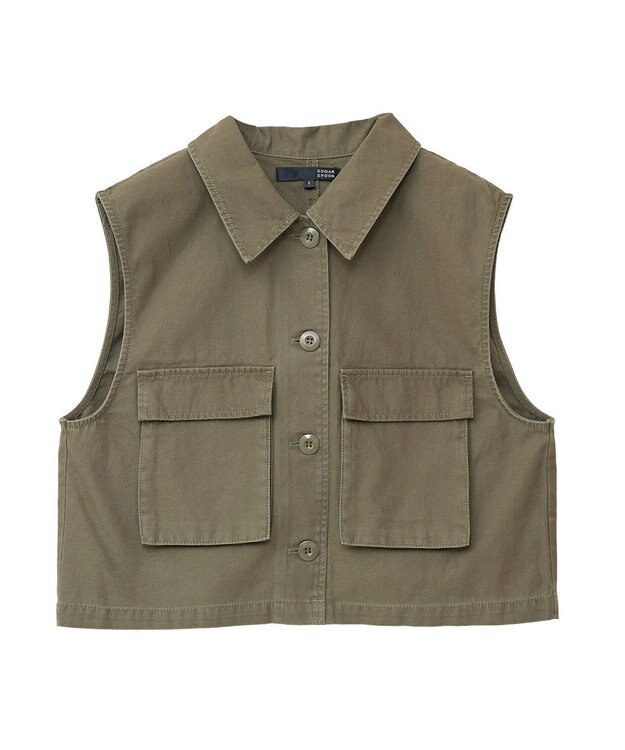 Green Parks ・ＳＵＧＡＲ　ＳＰＯＯＮ　ミリタリーショートベスト Khaki