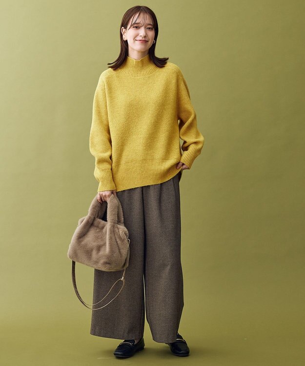 ANY 【LEE掲載】ハイネックウィンターニット イエロー