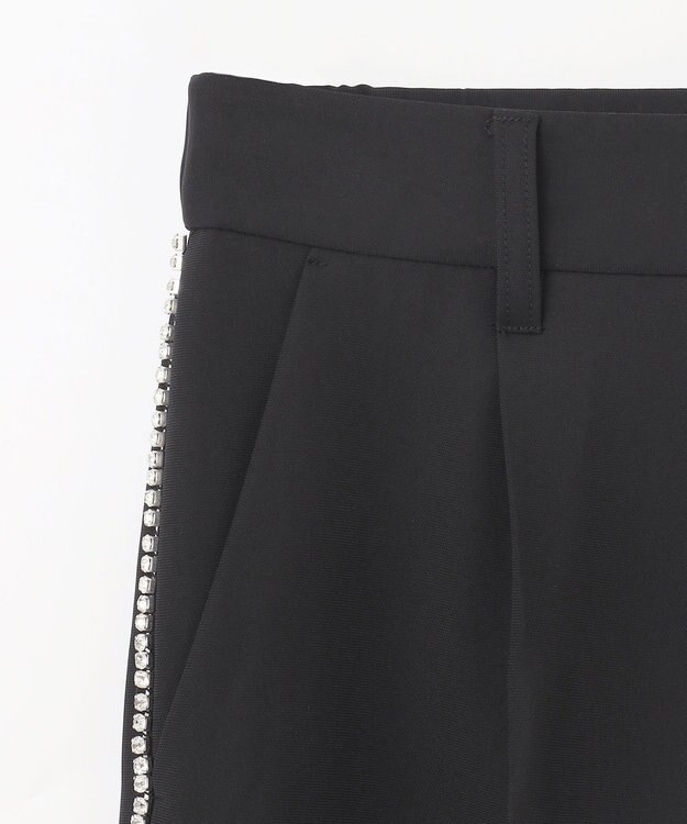 GRACE CONTINENTAL ラインストーンパンツ ブラック