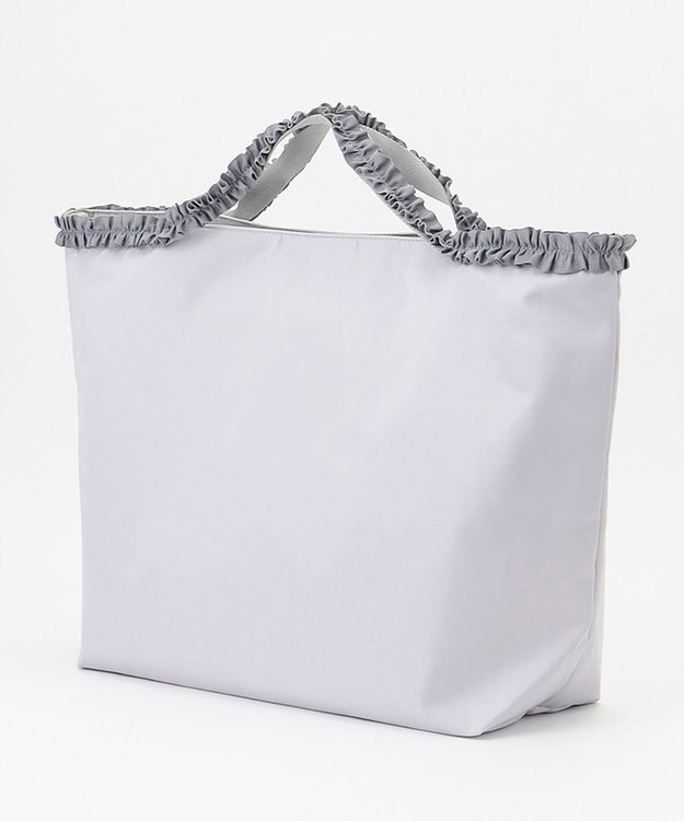 ANY 【PC・A4サイズ収納可】フリルハンドルトート ライトグレー