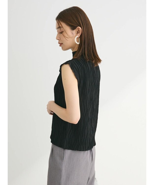 Green Parks ・Ｐｅｔｉｔ　Ｆｌｅｕｒ　ウェーブメロープルオーバー Black