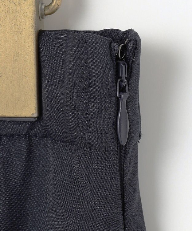 ANY SIS L 【洗える】シャイニータック スカート ネイビー