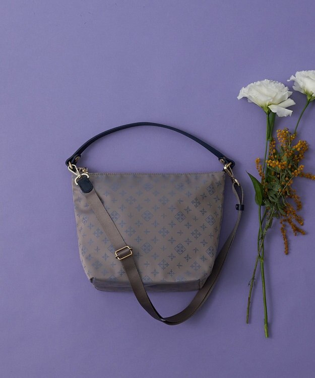 russet シンプルショルダーバッグ (CE-1243) Grege/BL