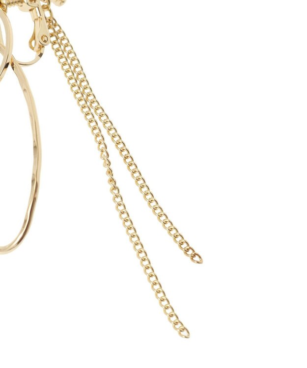 AMERICAN HOLIC ダブルリングチェーンイヤリング Gold