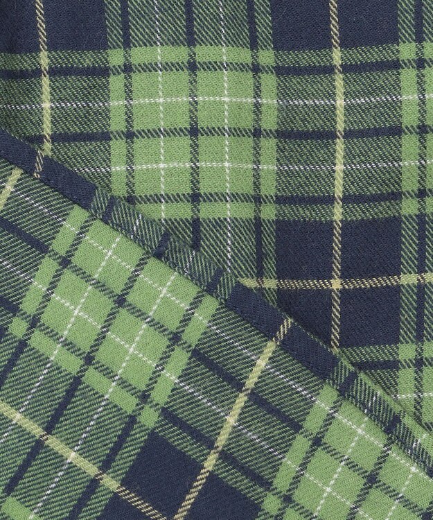 J.PRESS KIDS 【110-130cm】起毛チェックシャツ グリーン系4