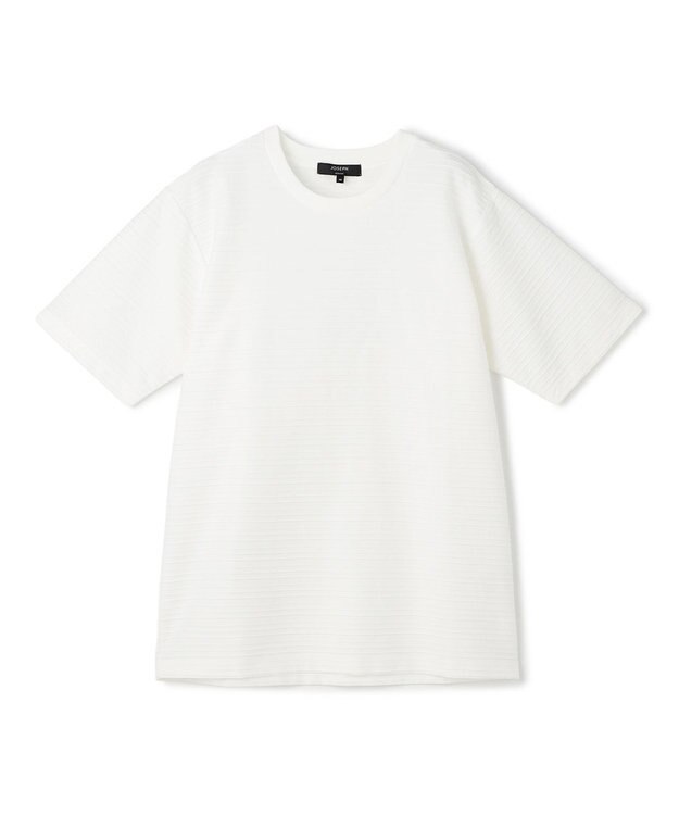 JOSEPH HOMME 【WEB・一部店舗限定】 タックボーダー　半袖カットソー ホワイト系