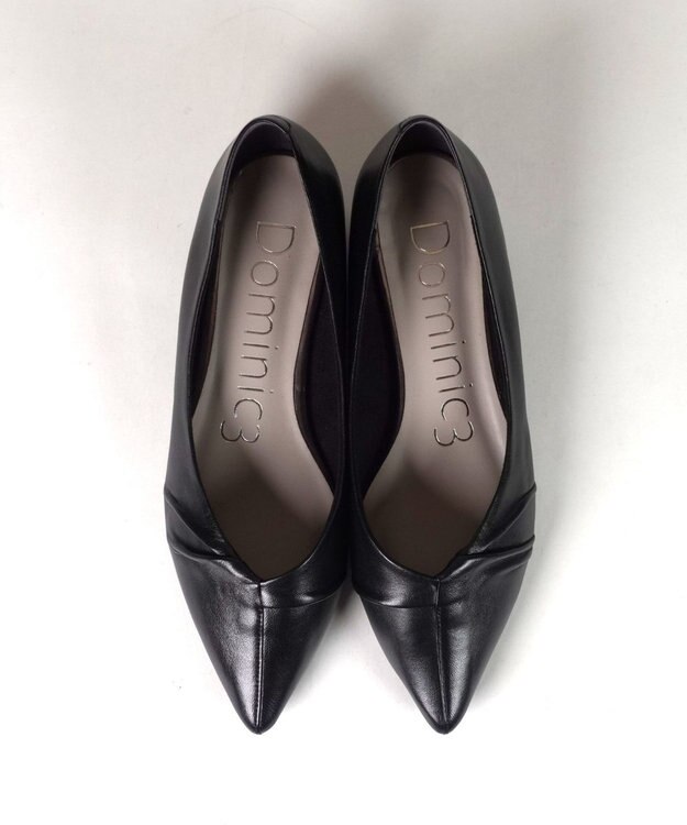 Dominic3 センターギャザー ポインテッドソフトカッター ブラック