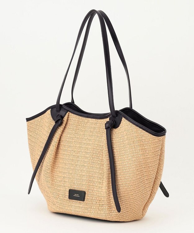 23区 【CLASSY.6月号掲載】雑材ミドル トートバッグ ブラックミックス