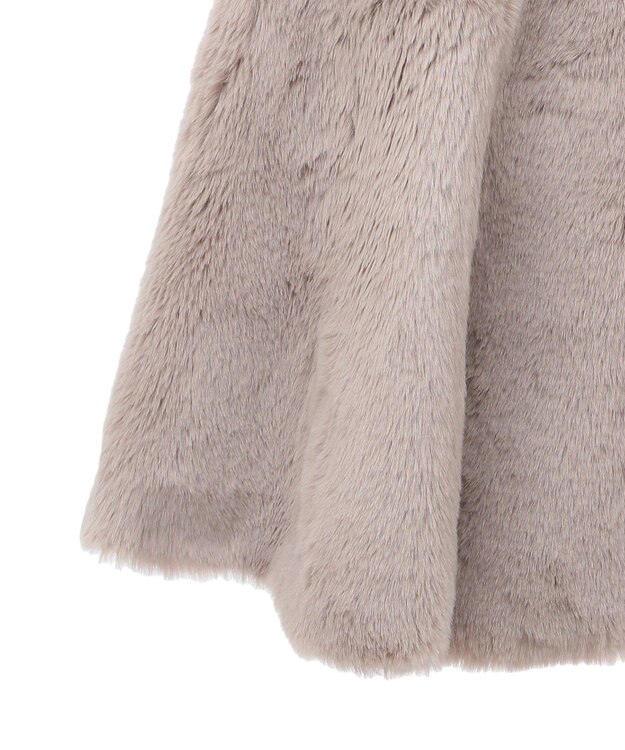 Green Parks ・ＥＬＥＮＣＡＲＥ　ＤＵＥペプラムフェイクファーベス Mocha