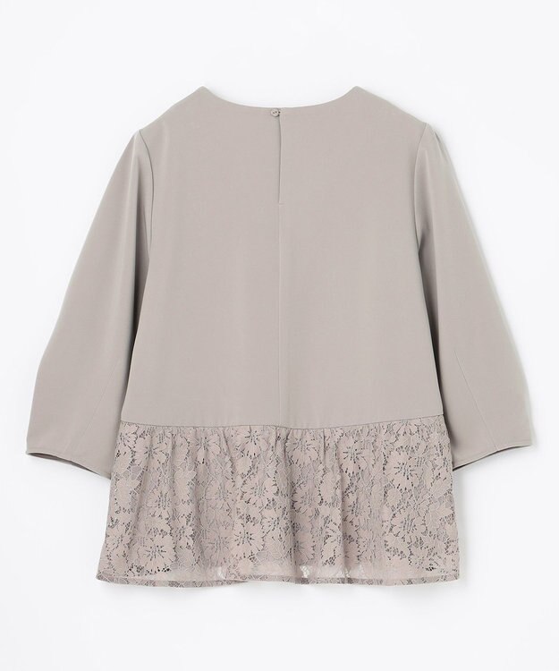 ANY 【洗濯機可・セットアップ】ブラウスパンツセットアップ ライトグレー系