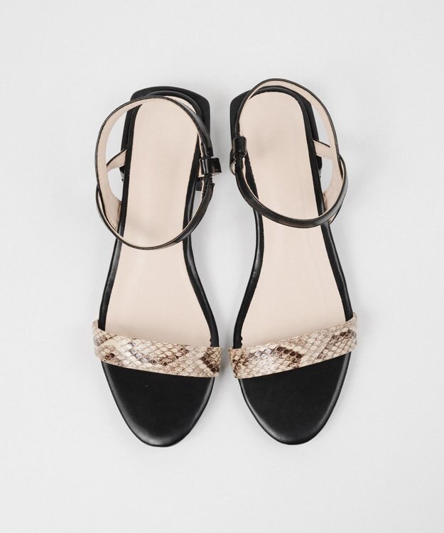 BONTRE 【PRECIEUX JOUET/プレシュウジュエ】オーバーヒールストラップサンダル/014PJ パイソン