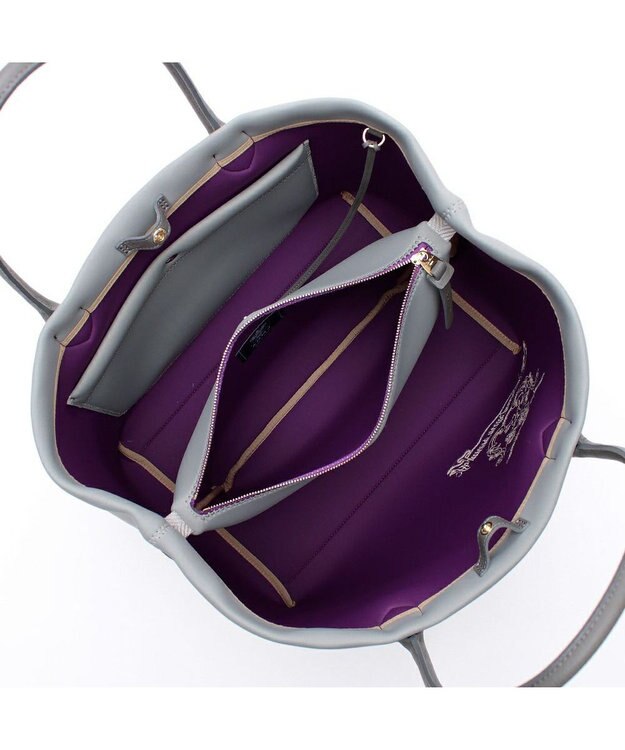 A.D.M.J. 【魔法の様に軽い】マジックライト/スパニッシュファブリックステッチ刺しゅうトート 34cm グリス