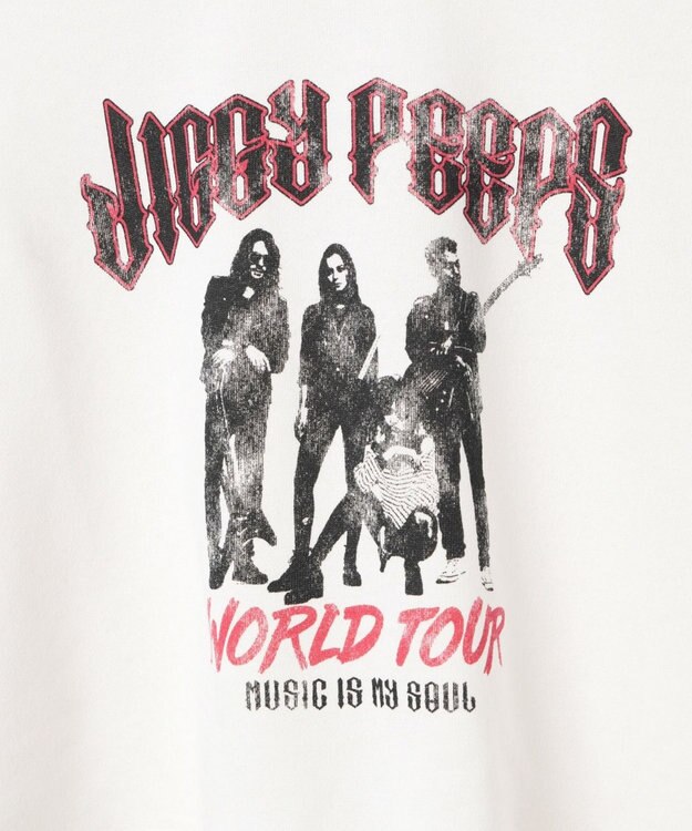 WEGO ヴィンテージライクショートスウェット オフホワイト