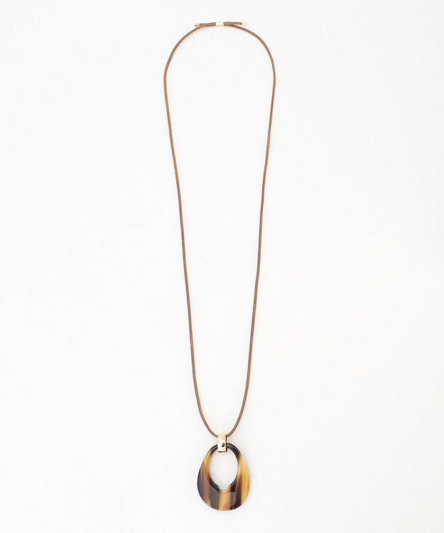 自由区 リバーシブルオーバル ネックレス ネイビーブルー