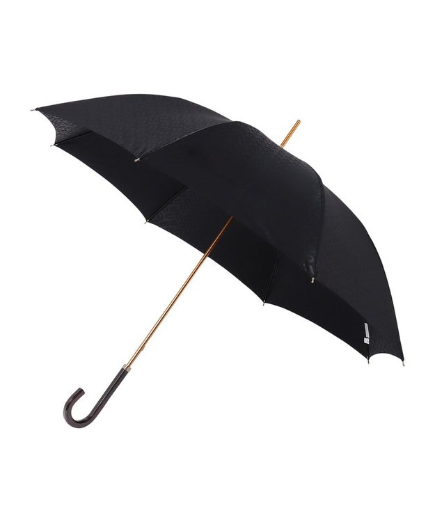 MOONBAT FURLA 長傘 モノグラムジャガード UV 日本製 ブラック