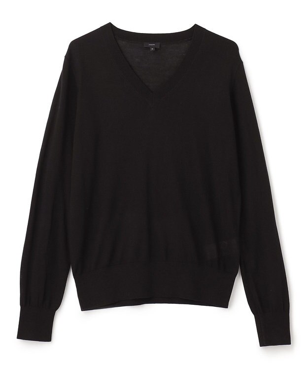 JOSEPH 【洗える】テンセルストレッチ　Vネックニット Black