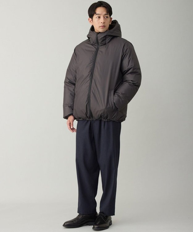 UNFILO MENS 【OCEANS YouTube 掲載】TAION×UNFILO リバーシブルフードダウン チャコール×オリーブ