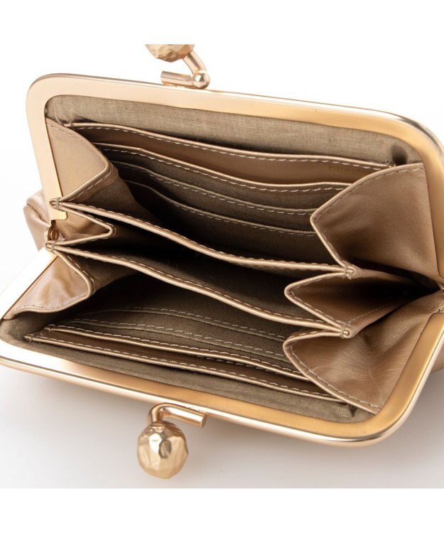 UNBILLION perche フラグメントケース付きアンティーク調ガマグチS ゴールド