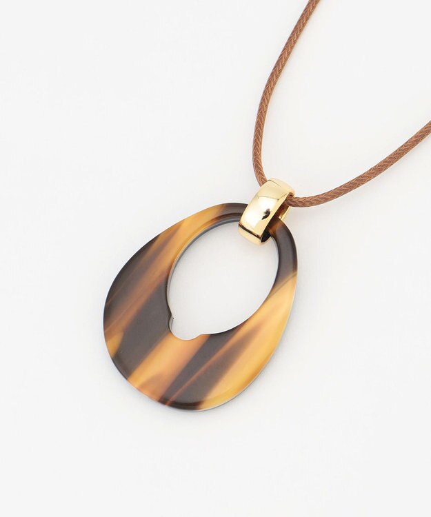 自由区 リバーシブルオーバル ネックレス ネイビーブルー