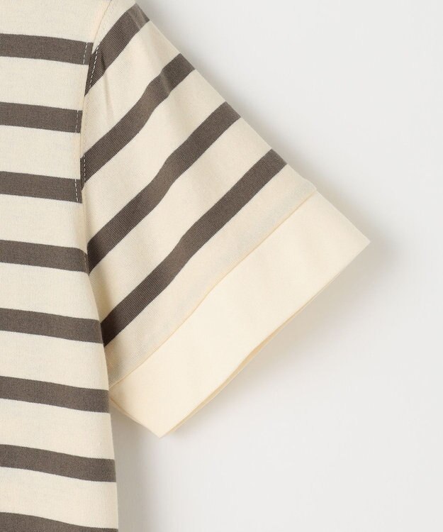 J.PRESS KIDS 【140-170cm】J.半袖ボーダーＴシャツ カーキ系1