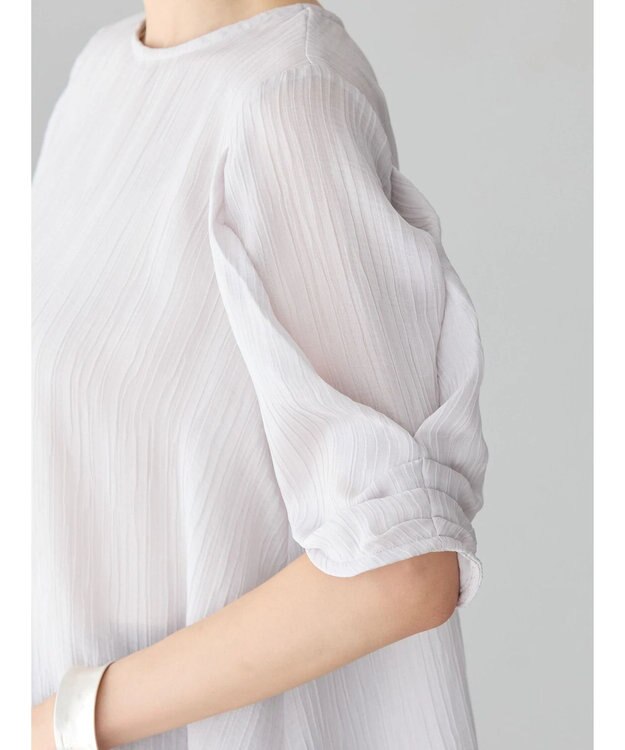 AMERICAN HOLIC 袖コンシャスブラウス Light Gray