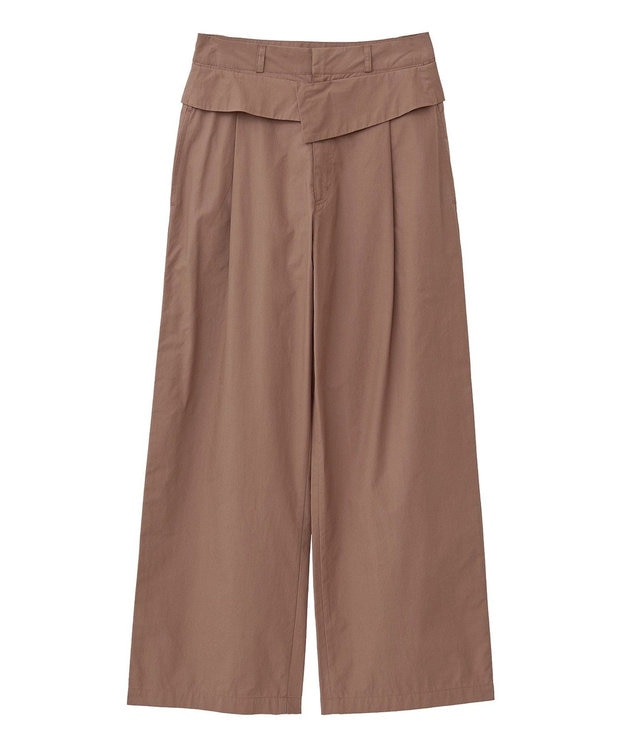 Green Parks ・ＥＬＥＮＣＡＲＥ　ＤＵＥ　ダブルウエストパンツ Brown