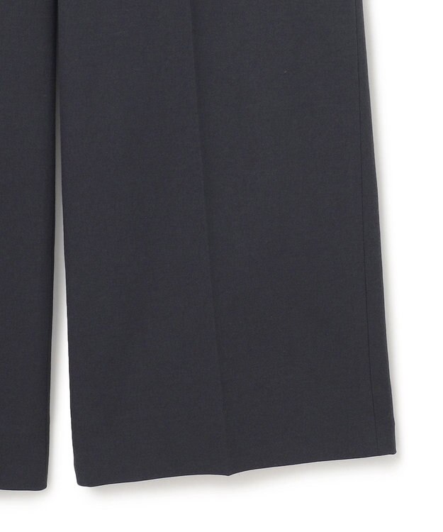 ICB 【接触冷感・UVカット・透け防止・吸水速乾・洗える】 シェルタリングドライオックス ワイドパンツ ブラック系