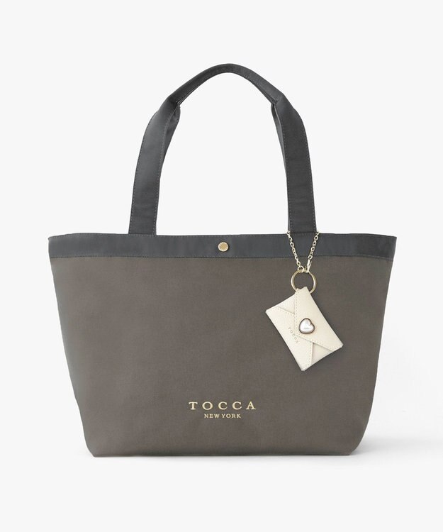 TOCCA 【chayさん着用・3/22(日)までの完全受注生産】PIECE OF MY ESSENCE CUSTOMIZED BAG カスタマイズ バッグ グレー×ラブレター