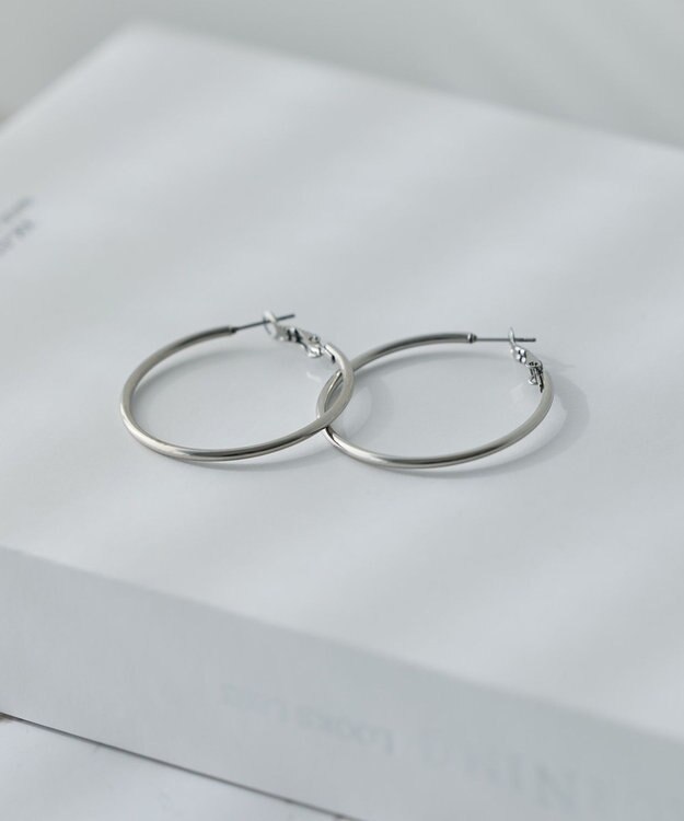 YECCA VECCA ステンレスフープピアス Silver