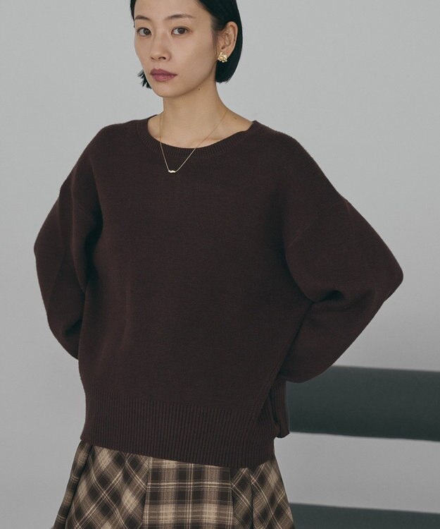 AMERICAN HOLIC バイパチ前振りニットプルオーバー Brown