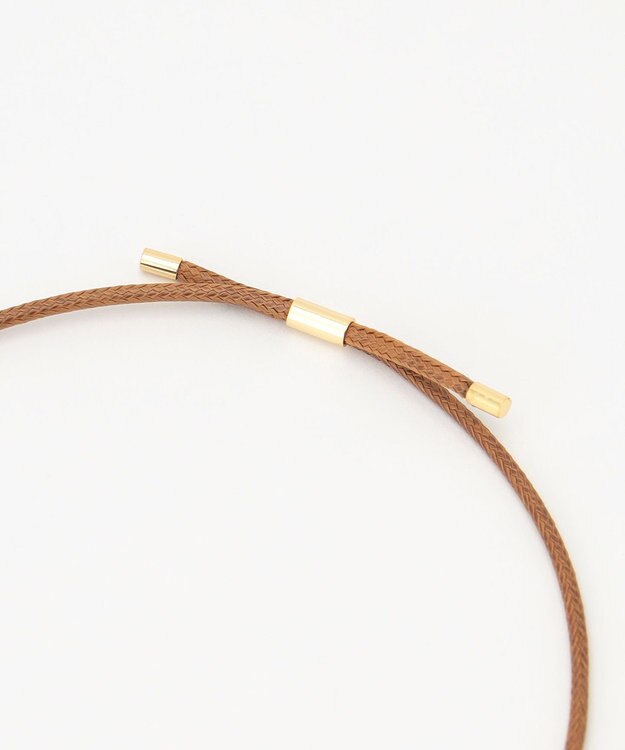 自由区 リバーシブルオーバル ネックレス ネイビーブルー