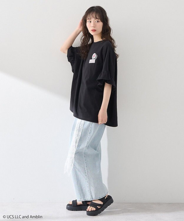 earth music&ecology Ｂａｃｋ　ｔｏ　ｔｈｅ　Ｆｕｔｕｒｅ／ｅｍａｅ　フリルＴ A